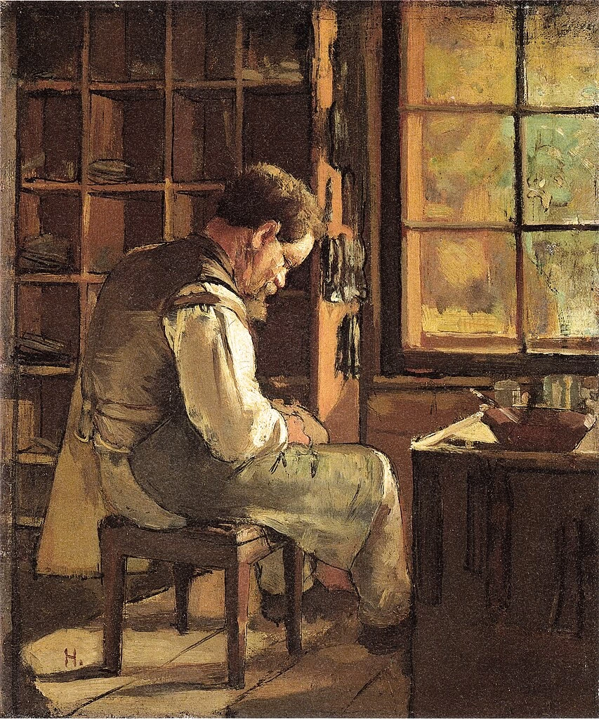 Calzolaio alla finestra - 1882